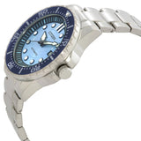 Citizen Mechanical Automatic Blue Dial Silver Steel Strap Watch for Men - NJ0178-81M