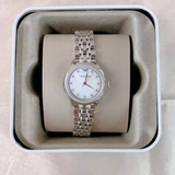 Emporio Armani Alpha Mother of Pearl Dial Silver Steel Strap Watch for Women - AR1803