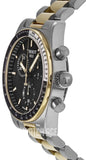 Tissot PR516 Chronograph Black Dial Two Tone Steel Strap Watch for Men - T149.417.22.051.00