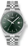 Tissot Ballade Quartz Green Dial Silver Steel Strap Watch for Men - T156.410.11.091.00