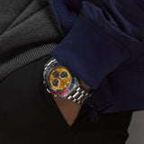  Shop Authentic Seiko Prospex Solar Chronograph 1969 Re-interpretation Orange Dial Silver Steel Strap Watch for Men - SSC947 - Luxxuri