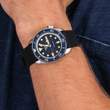 Seiko 5 Sports SKX Automatic Blue Dial Blue Silicone Strap Watch for Men - SRPD71K2