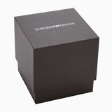 Emporio Armani Mia Mother of Pearl Dial Black Leather Strap Watch for Women - AR11598