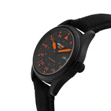 Seiko 5 Sports Flieger Pilot Automatic Black Dial Black Nylon Strap Watch for Men - SRPH33K1