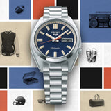  Shop Authentic Seiko 5 Sports SNXS Automatic Blue Dial Silver Steel Strap Watch for Men - SRPK87K1 - Luxxuri