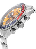  Shop Authentic Seiko Prospex Solar Chronograph 1969 Re-interpretation Orange Dial Silver Steel Strap Watch for Men - SSC947 - Luxxuri