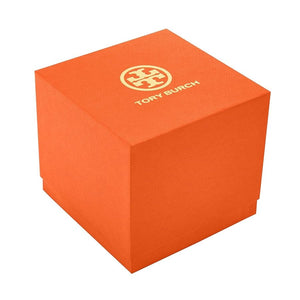 Tory Burch The Tory Chronograph White Dial Two Tone Steel Strap Watch for Women - TBW1052