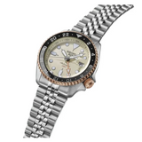  Shop Authentic Seiko 5 GMT Sport Asia Exclusive Limited Edition Off White Dial Silver Steel Strap Watch for Men - SSK046K1 - Luxxuri