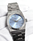 Tissot PRX Quartz Ice Blue Dial Silver Steel Strap Watch for Women - T137.010.11.351.00