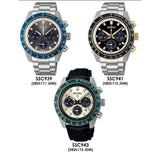  Shop Authentic Seiko Prospex Speedtimer Solar Chronograph Black Dial Silver Steel Strap Watch for Men - SSC941 - Luxxuri