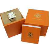 Tory Burch Robinson White Dial Brown Leather Strap Watch for Women - TBW1503