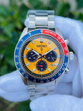  Shop Authentic Seiko Prospex Solar Chronograph 1969 Re-interpretation Orange Dial Silver Steel Strap Watch for Men - SSC947 - Luxxuri