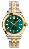  Shop Authentic Versace Hellenyium Quartz Green Dial Two Tone Steel Strap Watch for Women - VEHU00420 - Luxxuri