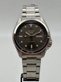 Seiko 5 Sports Automatic Grey Dial Silver Steel Strap Watch for Men - SRPE51K1