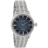Seiko Presage Cocktail Time Automatic Blue Dial Silver Steel Strap Watch for Men - SRPB41J1