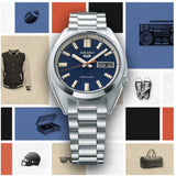  Shop Authentic Seiko 5 Sports SNXS Automatic Blue Dial Silver Steel Strap Watch for Men - SRPK87K1 - Luxxuri