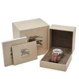 Burberry Utilitarian Chronograph White Dial Tri Tone Leather Strap Watch for Women - BU7820