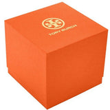 Tory Burch The Tory Chronograph White Dial Maroon Jacquard Strap Watch for Women - TBW1051