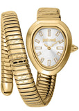 Just Cavalli Aversa Silver Dial Gold Steel Strap Watch for Women - JC1L222M0025