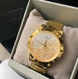  Shop Authentic Guess Crush Gold Dial Gold Steel Strap Watch For Women - GW0020L2 - Luxxuri