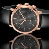  Shop Authentic Calvin Klein Posh Grey Dial Black Leather Strap Watch for Men - K8Q376C3 - Luxxuri