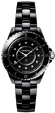  Shop Authentic Chanel J12 Quartz Diamonds Black Dial Black Steel Strap Watch for Women - J12 H5701 - Luxxuri
