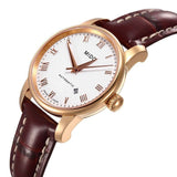  Shop Authentic Mido Baroncelli III Automatic White Dial Brown Leather Strap Watch For Women - M7600.3.26.8 - Luxxuri