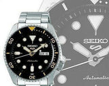  Shop Authentic Seiko 5 Sports Automatic Black Dial Silver Steel Strap Watch For Men - SRPD57K1 - Luxxuri