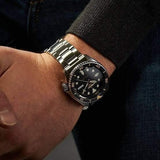  Shop Authentic Seiko 5 Sports Automatic Black Dial Silver Steel Strap Watch For Men - SRPD57K1 - Luxxuri