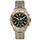  Shop Authentic Fossil Garrett Analog Black Dial Two Tone Steel Strap Watch for Men - FS5771 - Luxxuri