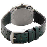  Shop Authentic Gucci Grip Quartz Silver Dial Green Leather Strap Watch For Women - YA157404 - Luxxuri