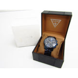  Shop Authentic Guess Horizon Chronograph Black Dial Blue Steel Strap Watch For Men - W0379G5 - Luxxuri