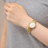  Shop Authentic Guess Park Ave South Analog White Dial Gold Steel Strap Watch For Women - W0767L2 - Luxxuri