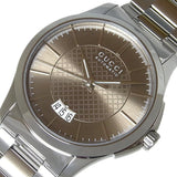  Shop Authentic Gucci G Timeless Automatic Brown Dial Silver Steel Strap Watch For Women - YA126431A - Luxxuri