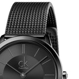  Shop Authentic Calvin Klein Minimal Black Dial Black Mesh Bracelet Watch for Men - K3M224B1 - Luxxuri