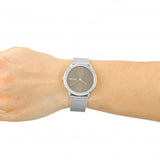  Shop Authentic Calvin Klein Minimal SIlver Dial Silver Mesh Bracelet Watch for Women - K3M221Y6 - Luxxuri