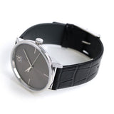  Shop Authentic Calvin Klein Accent Black Dial Black Leather Strap Watch for Men - K2Y2X1C3 - Luxxuri