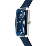  Shop Authentic Swarovski Uptown Crystal Blue Dial Blue Leather Strap Watch for Women - 5547713 - Luxxuri