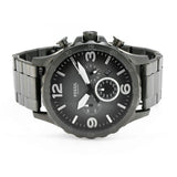  Shop Authentic Fossil Nate Chronograph Gunmetal Dial Grey Steel Strap Watch for Men - JR1437 - Luxxuri