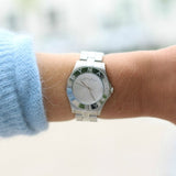  Shop Authentic Marc Jacobs Blade Chronograph Silver Dial Silver  Steel Strap Watch for Women - MBM3125 - Luxxuri