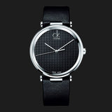  Shop Authentic Calvin Klein Sight Black Dial Black Leather Strap Watch for Men - K1S21102 - Luxxuri