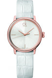 Shop Authentic Calvin Klein Accent White Dial White Leather Strap Watch for Women - K2Y2Y6K6 - Luxxuri