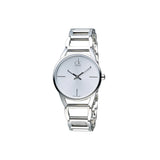  Shop Authentic Calvin Klein Stately White Dial Silver Steel Strap Watch for Women - K3G23126 - Luxxuri