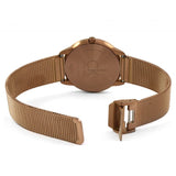  Shop Authentic Calvin Klein Minimal Quartz Pink Gold Dial Pink Gold Mesh Bracelet Watch for Men - K3M11TFK - Luxxuri
