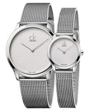  Shop Authentic Calvin Klein Minimal White Dial Silver Mesh Bracelet Watch for Men - K3M2112Y - Luxxuri