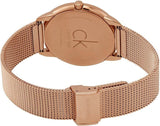  Shop Authentic Calvin Klein Minimal Black Dial Rose Gold Mesh Bracelet Watch for Men - K3M2162Y - Luxxuri