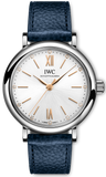  Shop Authentic IWC Portofino Automatic Silver Dial Blue Leather Strap Watch for Women - IW357411 - Luxxuri