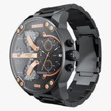  Shop Authentic Diesel Big Daddy Black Dial Black Steel Strap Watch For Men - DZ7312 - Luxxuri
