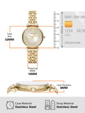  Shop Authentic Emporio Armani Gianni T Bar Analog Crystals Gold Dial Gold Steel Strap Watch For Women - AR11608 - Luxxuri