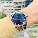  Shop Authentic Longines Master Collection Automatic 40mm Blue Dial Silver Steel Strap Watch for Men - L2.793.4.97.6 - Luxxuri
